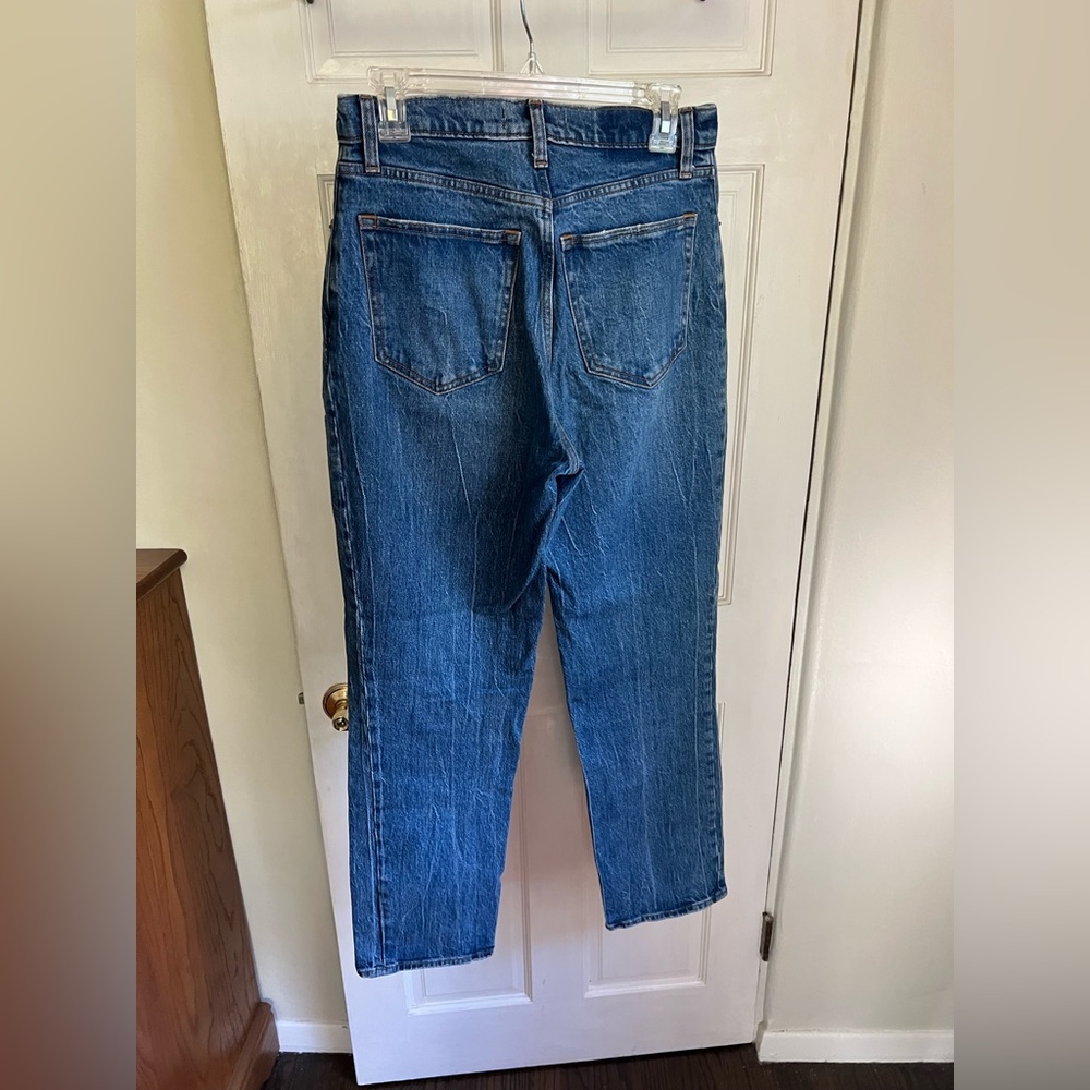 Abercrombie & Fitch 90’s Ultra High Rise Straight Leg Blue Jeans - Picture 2 of 3